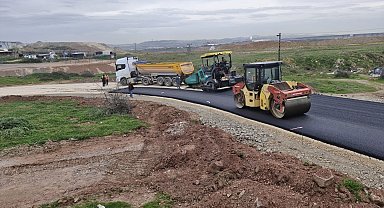 Kirazpınar'da üstyapı çalışması