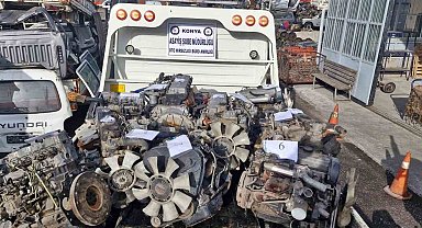 Konya'da 13 milyon liralık oto hırsızlığı operasyonu