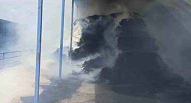 Konya'da çiftlikte yangın