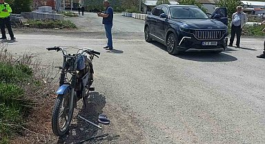 Konya'da motosiklet ile cip çarpıştı: 1 yaralı