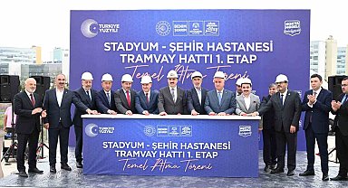 Konya'da Stadyum-Şehir Hastanesi Tramvay Hattı 1. Etabının temeli atıldı
