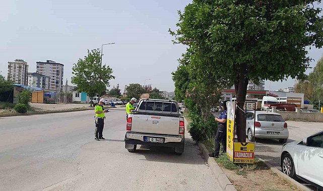 Kozanda 33 araç ve 11 motosiklet trafikten men edildi