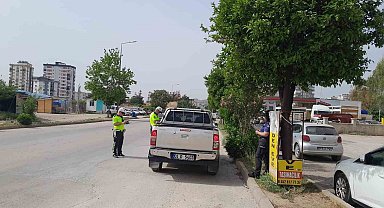 Kozanda 33 araç ve 11 motosiklet trafikten men edildi