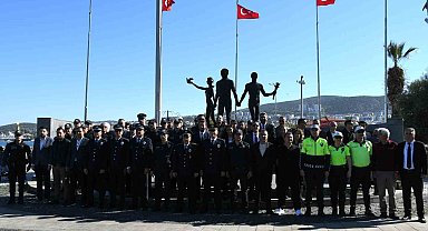 Kuşadası'nda Türk Polis Teşkilatı'nın 179'uncu kuruluş yıl dönümü kutlandı