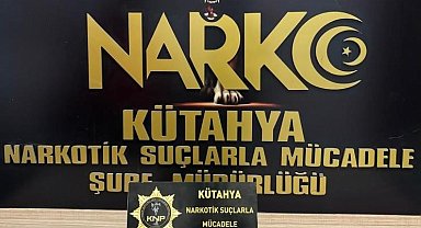 Kütahya'da üzerinde uyuşturucu ele geçirilen şahıs tutuklandı
