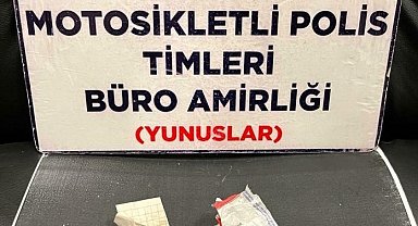 Kütahya'da Yunus Timleri bir kişinin üzerinde uyuşturucu ele geçirdi
