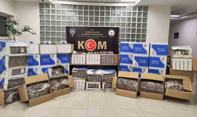 Manisa'da kaçak sigara operasyonu