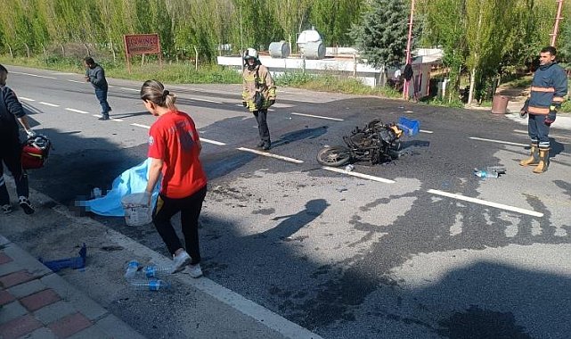 Mardin'de otomobil ile motosiklet çarpıştı:1 ölü, 1 yaralı