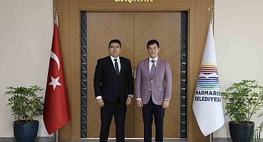 Marmaris Kaymakamı Kaya, Başkan Ünlü ile görüştü