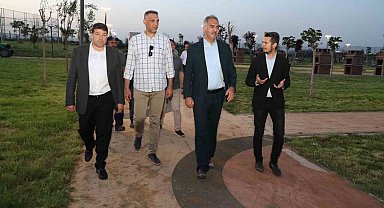 Mehmet Kuş Eyyübiye Millet Bahçesi'nde incelemelerde bulundu