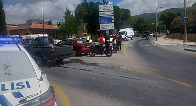 Menteşe'de trafik kazası 1 yaralı