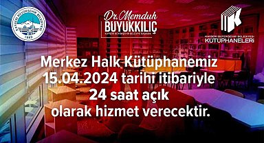 Merkez Halk Kütüphanesi 724 Kütüphane oldu