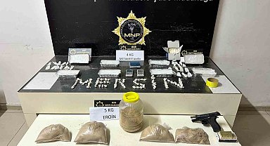 Mersin'de uyuşturucu operasyonu: Paket paket eroin çıktı, 4 kişi yakalandı