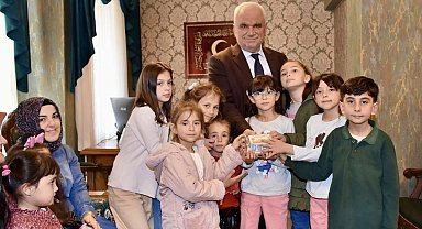 Minik öğrencilerden Filistin'e destek