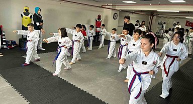Miniklerin kuşak imtihanı