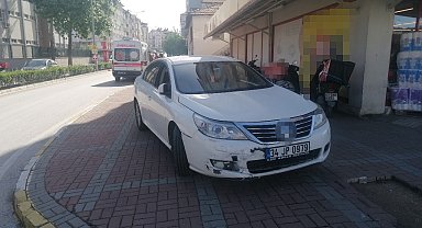 Motosiklet sürücüsü ölümden döndü