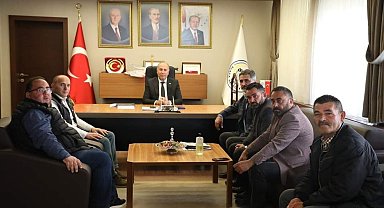 Muhtarlardan Başkan Arslan'a tebrik ziyareti
