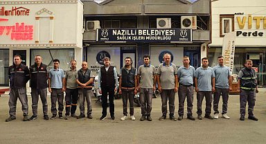 Nazilli Belediyesi ilaçlama çalışmalarına devam ediyor