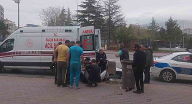 Niğde'de kontrolden çıkan motosiklet kaza yaptı, 1 kişi yaralandı