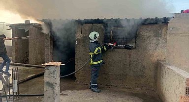 Nusaybin'de bir evde yangın çıktı