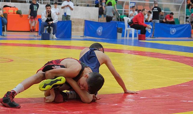 Okullar Arası Küçük Erkekler Güreş Müsabakaları başladı