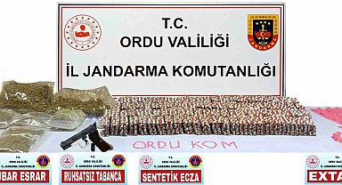 Ordu'da jandarma ekiplerin uyuşturucu operasyonu: 3 tutuklama