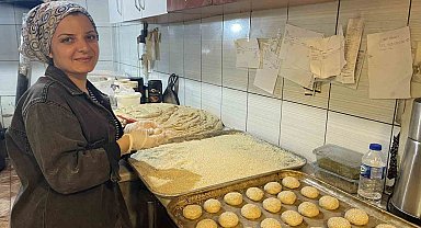 Osmaniye'de bayram kömbesi mesaisi