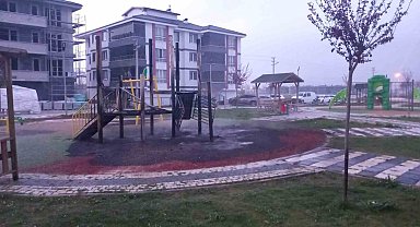Parkı kundaklayan genç yakalandı