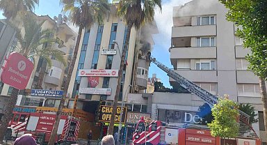 Personel yatakhanesinde çıkan yangın korkuttu
