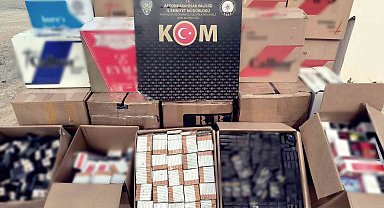 Polis 5 bin 150 paket kaçak sigara ve makaron ele geçirdi