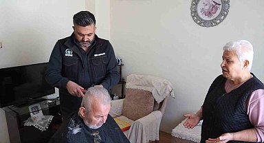 Pursaklar Belediyesinden evde berber hizmeti