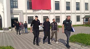 "Narkoçelik-11" operasyonunda gözaltına alınan çete üyeleri adliyeye sevk edildi