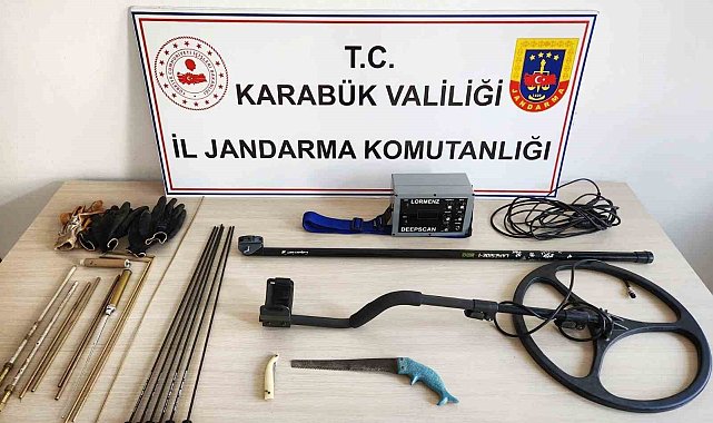Safranbolu'da kaçak kazı yapanlara suçüstü