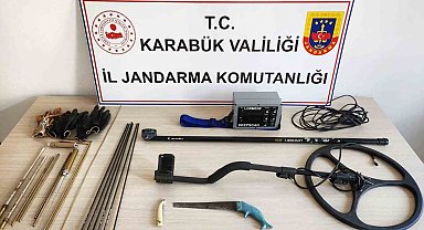 Safranbolu'da kaçak kazı yapanlara suçüstü