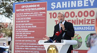 Şahinbey'de 10 milyon fide dağıtımı başladı