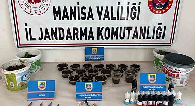 Saksılarda kenevir yetiştiriyordu