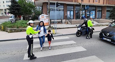 Samsun polisi, trafik kazalarının önüne geçmek için bilgilendirdi