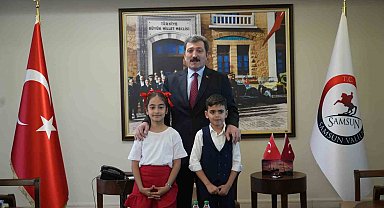 Samsun Valisi Tavlı, makam koltuğunu çocuklara devretti