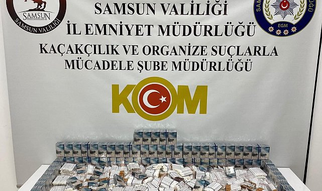 Samsun'da 2 bin 620 adet doldurulmuş makaron sigara ele geçirildi