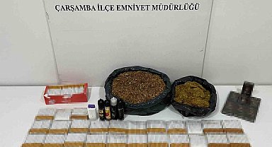 Samsun'da kaçak tütün mamulleri ele geçirildi