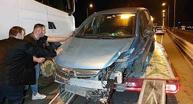 Samsun'da otomobil tır ile çarpıştı: 1 yaralı