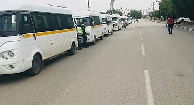 Sarıgöl'de okul servis araçları denetlendi