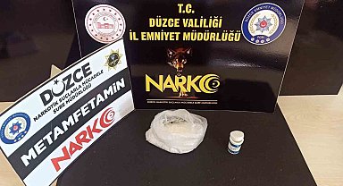 Şehir dışından Düzce'ye uyuşturucu getiren şahıs tutuklandı