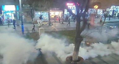 Siirt'te, Van olaylarını protesto eden gruba polis müdahalesi: 4 gözaltı