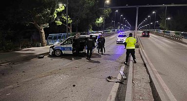 Silahlı yaralama olayından kaçarken polise çarptılar: 2 polis yaralandı