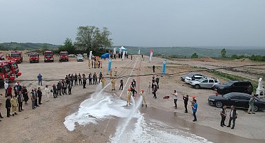 Sinop'ta en donanımlı ve en hızlı yangın ekibi yarışması