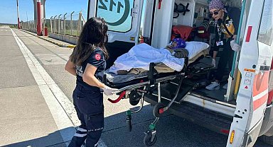 Şırnak'ta 91 yaşındaki hasta, ambulans helikopter ile Diyarbakır'a sevk edildi