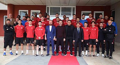 Sivasspor'da bayramlaşma töreni yapıldı