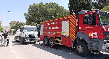 Söke'de okul binasında yangın