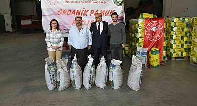 Söke'de tohum ve kompost dağıtım töreni yapıldı